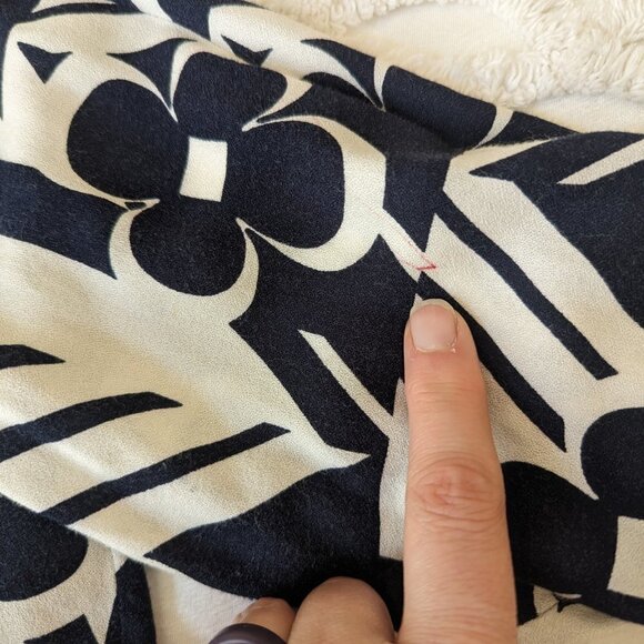 Crown & Ivy Petite 6 shift mini dress black white floral mod - Picture 11 of 13